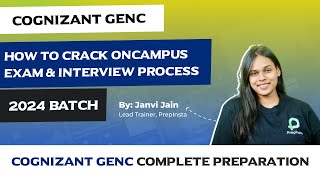 How to Crack Cognizant GenC Oncampus Exam and Interview Process 2024 [upl. by Nelac]