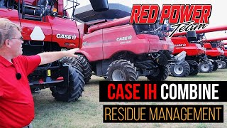 Case IH Combine Residue Management  Red Power Team Combine Tips [upl. by Enelrae]