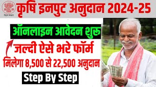 Bihar Krishi Input Anudan 202425 Online Apply  Bihar Krishi Input Anudan Form Kaise Bhare 202425 [upl. by Midan]