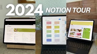 Get Organized for 2024 in Notion 💻✨ FULL planner tour [upl. by Ial382]