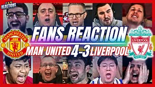 MAN UTD amp LIVERPOOL FANS REACTION TO MAN UNITED 43 LIVERPOOL  FA CUP [upl. by Albarran]