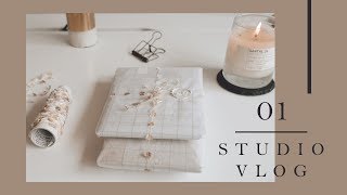 Studio Vlog 01  How I pack my Etsy orders [upl. by Rowney]