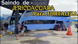 Saindo de JERICOACOARA para FORTALEZA  de ônibus [upl. by Elletnuahs]