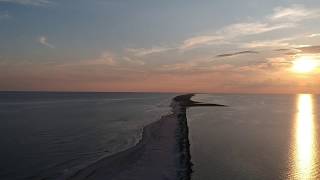 Dauphin Island Alabama Aerial Tour during sunset from the West End Beach With DJI Spark Drone [upl. by Naashar]