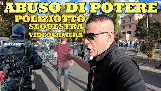 Abuso di Potere da parte di un Poliziotto nei nostri confronti durante la manifestazione pacifica [upl. by Jak700]