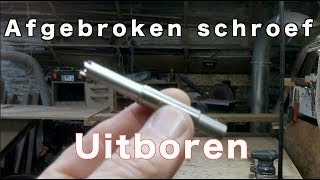 Timmertip 1110 Afgebroken schroeven uitboren [upl. by Arerrac692]