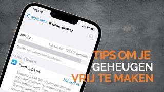 3 snelle tips om je iPhone geheugen vrij te maken [upl. by Aicekan]