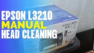 EPSON L3210 PRINTER MANUAL HEAD CLEANING AND MANUAL TEST PRINT TUTORIAL [upl. by Toback840]