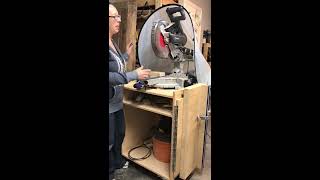 Miter saw dust collection How to set up a simple system that is incredibly effective [upl. by Ahsieyk]