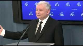 Konferencja Jarosława Kaczyńskiego Prezesa PiS [upl. by Javler]