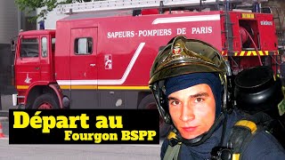 BSPP  Départ en INTERVENTION POMPIERS de Paris  Départ pour feu [upl. by Adriane]