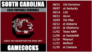 2024 South Carolina Gamecocks Football Schedule [upl. by Enaujed]