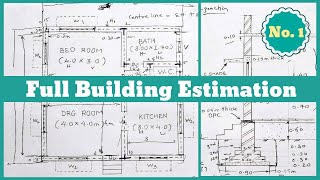 Estimation  Building Estimation and Costing  Estimation and Costing  cost estimation 2024 [upl. by Whitehurst]