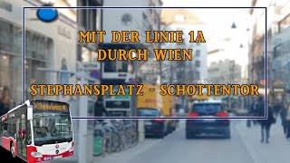 Linie 1A Wien  Stephansplatz  Schottentor  Wiener Grantler [upl. by Ravi]