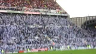 Newcastle United fans singing at St James park [upl. by Burhans]