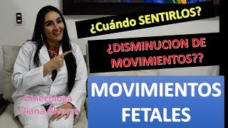 MOVIMIENTOS FETALES ¿CUANDO SENTIRLOS POR GINECOLOGA DIANA ALVAREZ [upl. by Thursby]