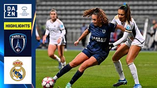 HIGHLIGHTS  Paris FC vs Real Madrid UEFA Womens Champions League Matchday 3 [upl. by Seniag328]