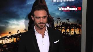 Marton Csokas Joshua Sasse Matthew Beard arrive at Rogue LA Premiere [upl. by Gilligan]