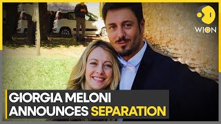 Italian PM Giorgia Meloni parts ways with journalist Andrea Giambruno  Latest World News  WION [upl. by Rotberg]