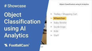 Object Classification using AI Analytics  FootfallCam [upl. by Holton]