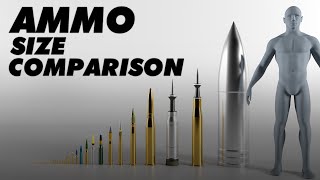 Ammunition Size Comparison [upl. by Kristin]