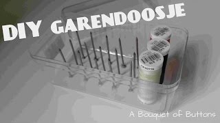 DIY Garendoosje maken CC  A Bouquet of Buttons [upl. by Einahpets]