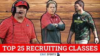 College Football Signing Day Top 25 Recruiting Classes For 2023 [upl. by Aro]