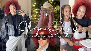 Vlogmas Day 3  A Quick Thrift Flip Thrift Jackets I’m Excited To Wear amp Spiritual Agreements [upl. by Laicram470]