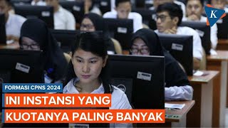 Formasi CPNS 2024 Ini Instansi yang Kuotanya Paling Banyak [upl. by Kovacs]