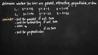 Parallel intersecting skew and perpendicular lines KristaKingMath [upl. by Adnovad71]