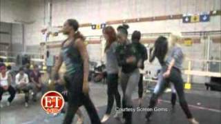 Burlesque Movie Choreography Behind the Scenes on ET [upl. by Odom]