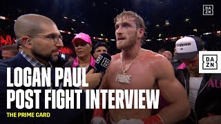 Logan Pauls PASSIONATE Victory Speech After Defeating Dillon Danis  THE PRIME CARD [upl. by Yusuk]