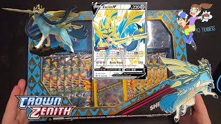 We Opened a Shiny Zacian Premium Collection box from Crown Zenith [upl. by Bokaj467]