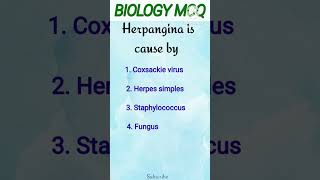 Herpangina is cause byneetexamaiapgetentrance exam [upl. by Krall]