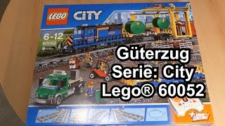 LEGO Güterzug 60052 Review deutsch Cargo Train 4K [upl. by Noseaj103]