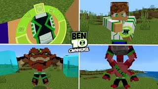 LANÇOU ADDON DO BEN DEZ OMNIVERSE V2 PARA MINECRAFT [upl. by Gitlow]