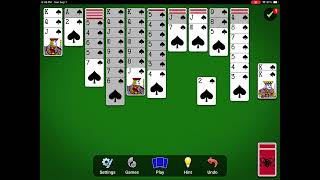 Spider Solitaire Session 1 [upl. by Lah]