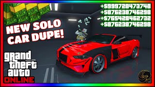 SOLO  NEW SUPER EASY GTA 5 ONLINE CAR DUPLICATION GLITCH  AFTER PATCH 168  PS5XBOXPC [upl. by Blockus]