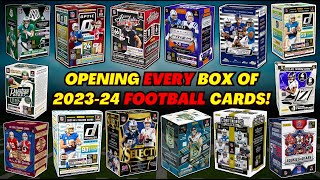 MIND BLOWING PULLS🔥🤯 OPENING EVERY BOX OF FOOTBALL CARDS FROM THE 2023 DRAFT CLASS🏈 [upl. by Seibold]