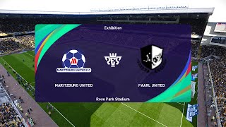 Maritzburg United vs Paarl United 25022024 NedBank Cup PES 2021 [upl. by Nelia]