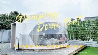 Luxury Glamping Dome Tent  Geodesic Domes for Eco Hotel [upl. by Aivatahs931]