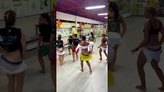 Matatini Mou at Aratoa Dance School in Tahiti Shaking her HIPS dance shorts [upl. by Asilanom]