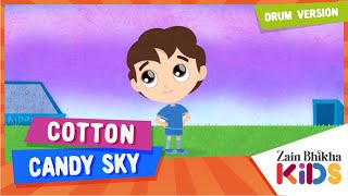 Cotton Candy Sky  Drum  Zain Bhikha Kids  Official Animation Video [upl. by Arocal]