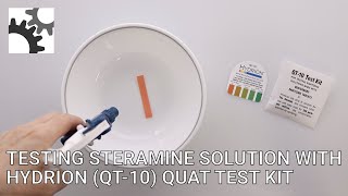 Hydrion QT10 Quat Test Kit [upl. by Elaweda]