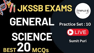 General Science  Practice Set Best 20 MCQs by Sumit Puri for JKSSB Exams [upl. by Jepum]