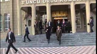 Cumhurbaşkanı Abdullah Gül 3üncü Ordu Komutanlığını ziyaret etti15112013 [upl. by Poppy]