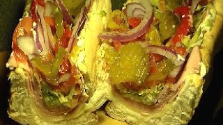 How To Make A PHILLY Italian HOAGIE From Home Philly SUB Sandwich Recipe [upl. by Aihtnys146]