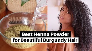 Get Beautiful Burgundy Hair with Rajasthani Henna  Henna Powder Series [upl. by Noiro]