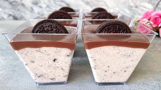 Easy Oreo no bake dessert cups will melt in your mouth Ready in 10 minutes [upl. by Acessej607]