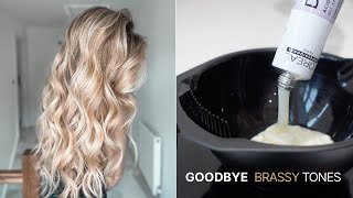 Toning My Balayage Blonde Hair At Home  Shonagh Scott [upl. by Lyred]